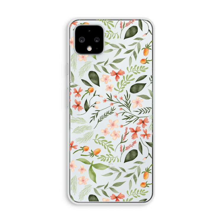 Sweet little flowers: Pixel 4 XL Transparant Hoesje