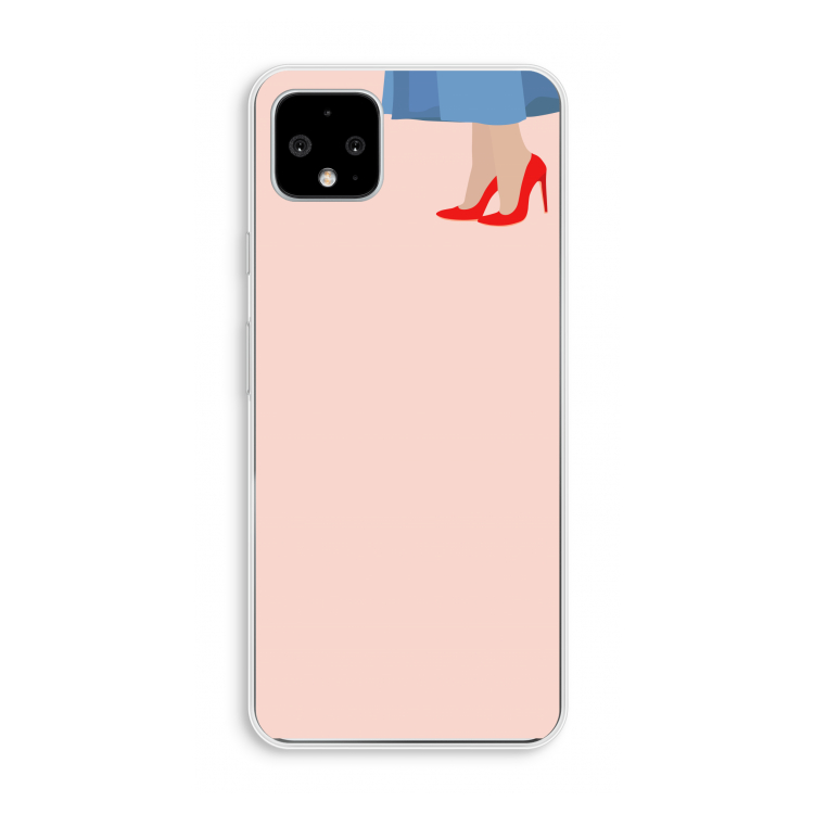 High heels: Pixel 4 XL Transparant Hoesje