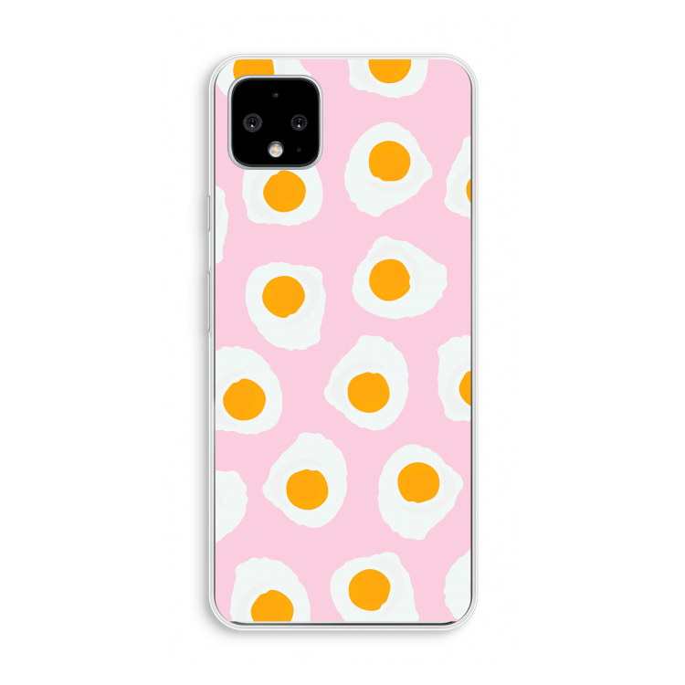 Dancing eggs: Pixel 4 XL Transparant Hoesje