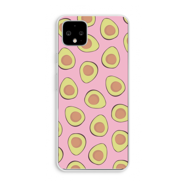 Dancing avocados: Pixel 4 XL Transparant Hoesje