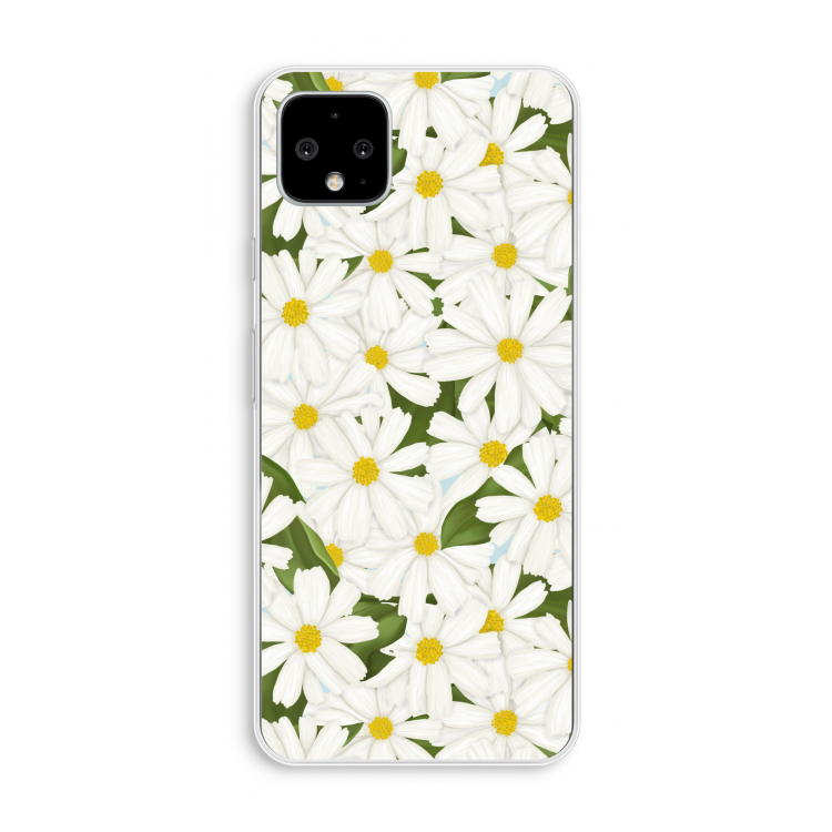 Summer Daisies: Pixel 4 XL Transparant Hoesje