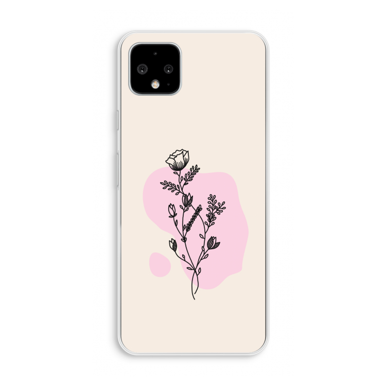 Roses are red: Pixel 4 XL Transparant Hoesje