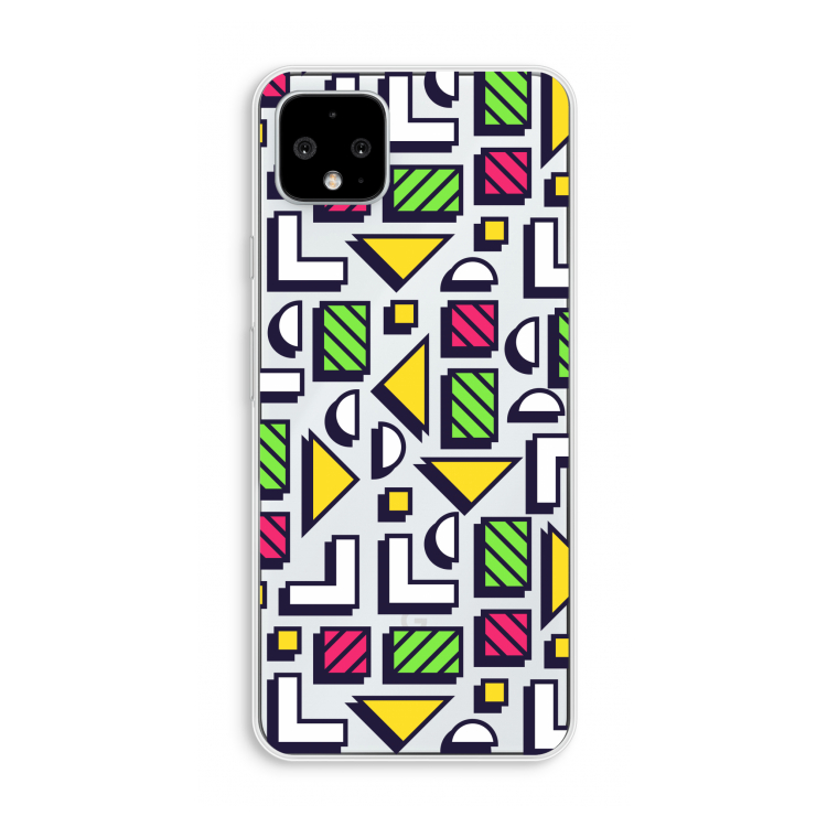 8-bit N°4: Pixel 4 XL Transparant Hoesje