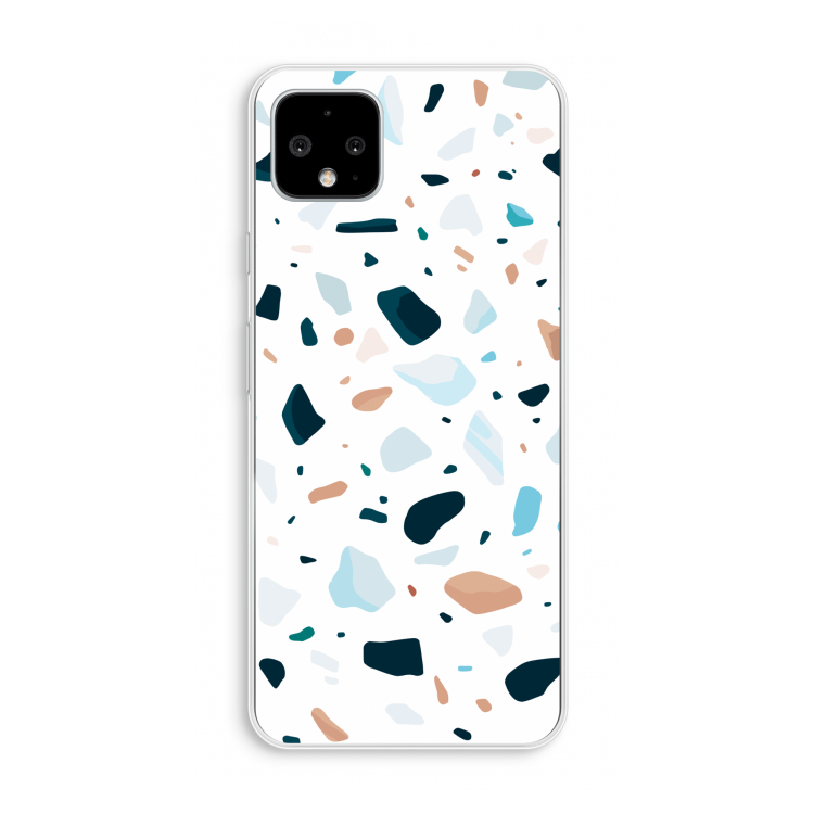 Terrazzo N°13: Pixel 4 XL Transparant Hoesje