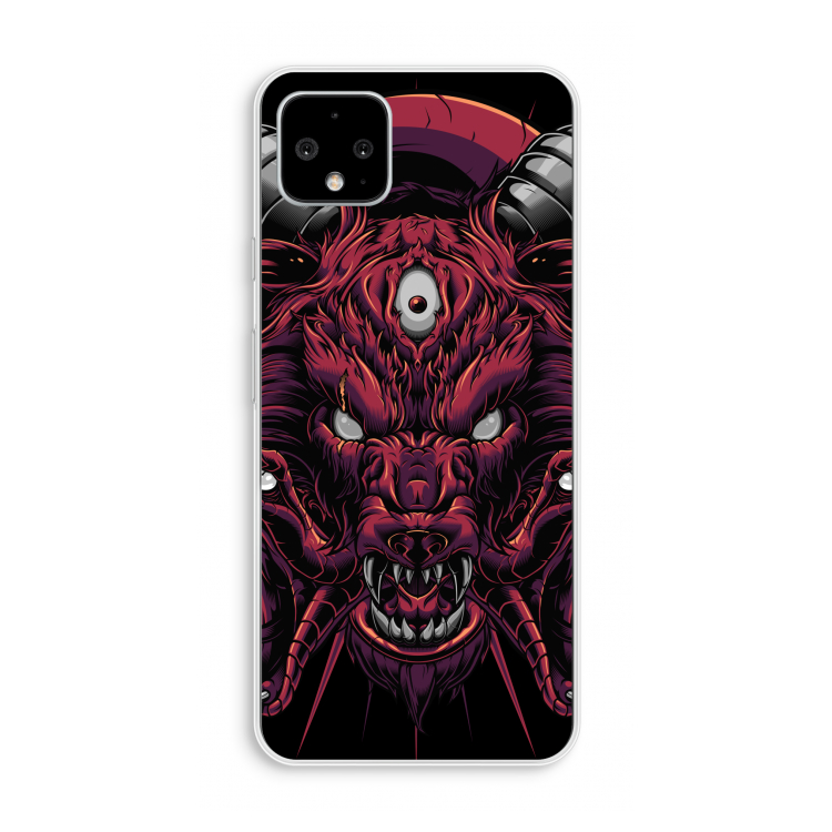 Hell Hound and Serpents: Pixel 4 XL Transparant Hoesje