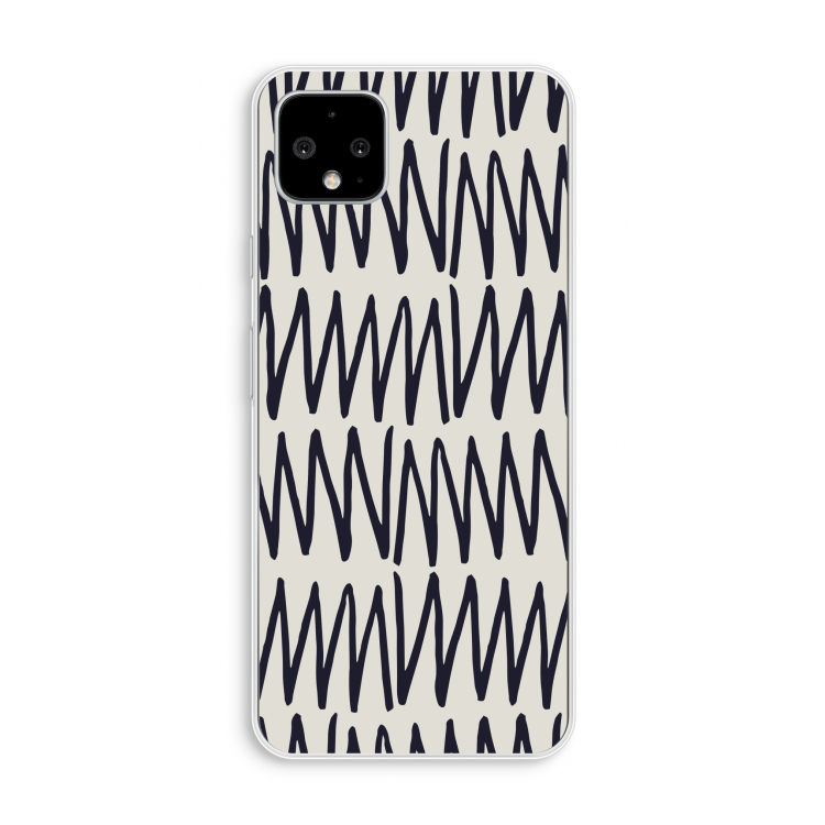 Marrakech Zigzag: Pixel 4 XL Transparant Hoesje
