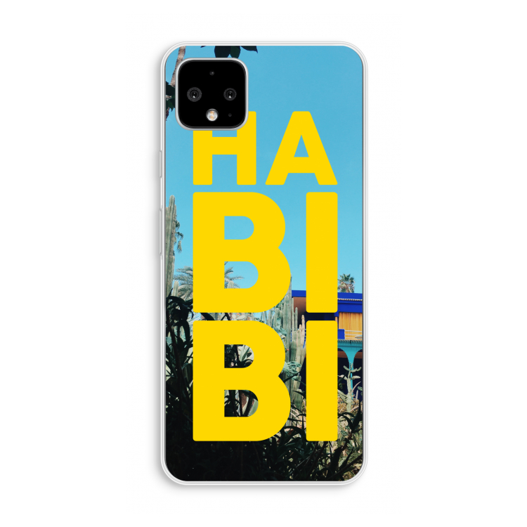 Habibi Majorelle : Pixel 4 XL Transparant Hoesje