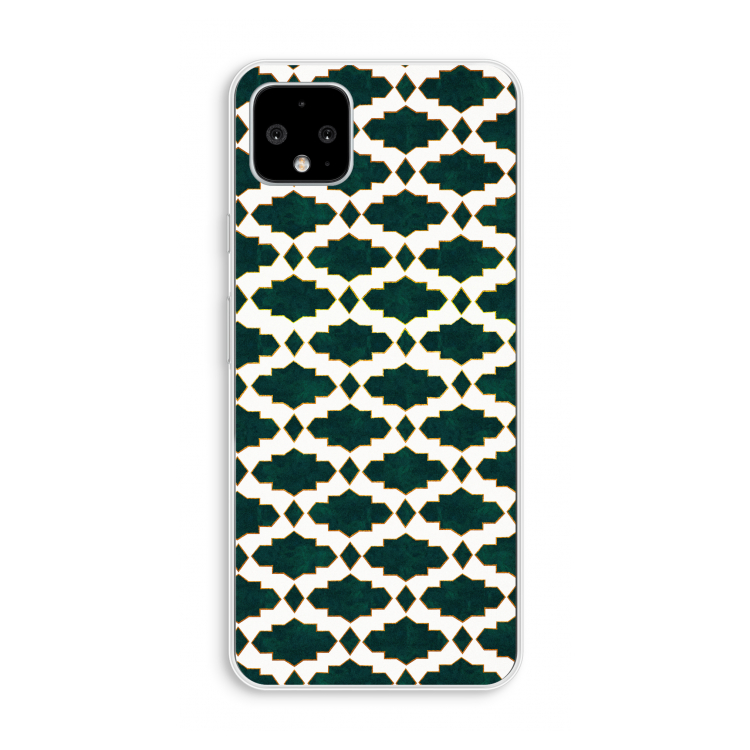 Moroccan tiles: Pixel 4 XL Transparant Hoesje