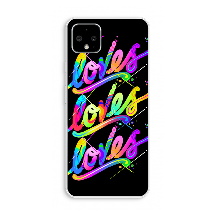 Loves: Pixel 4 XL Transparant Hoesje