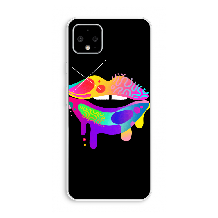 Lip Palette: Pixel 4 XL Transparant Hoesje