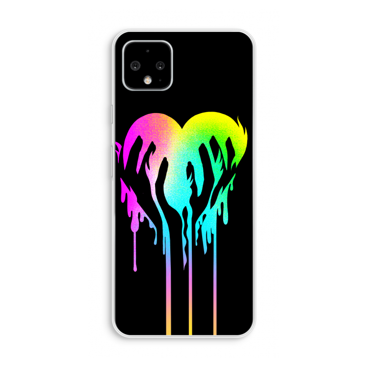 Hold My Heart: Pixel 4 XL Transparant Hoesje