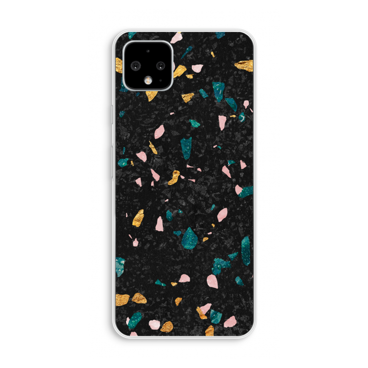 Terrazzo N°10: Pixel 4 XL Transparant Hoesje