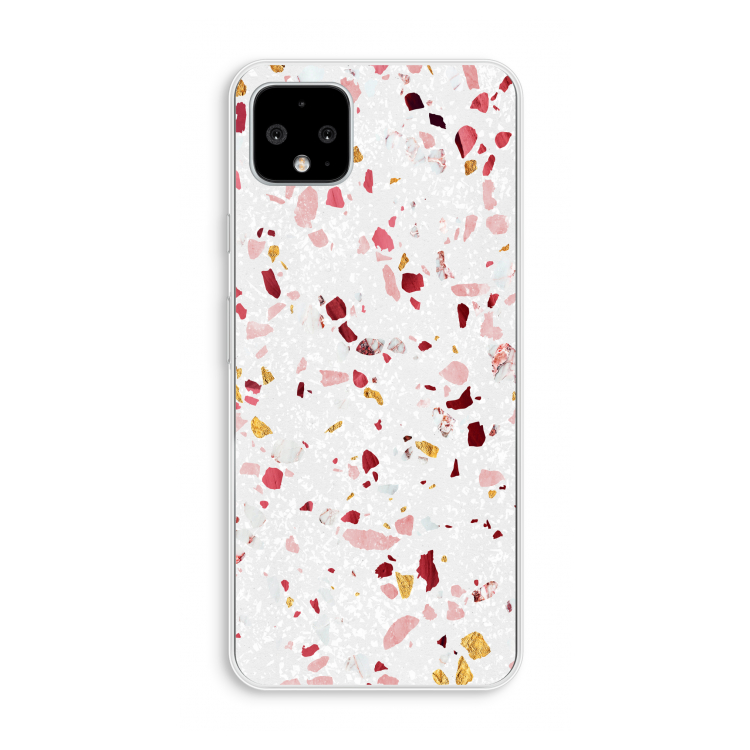 Terrazzo N°9: Pixel 4 XL Transparant Hoesje