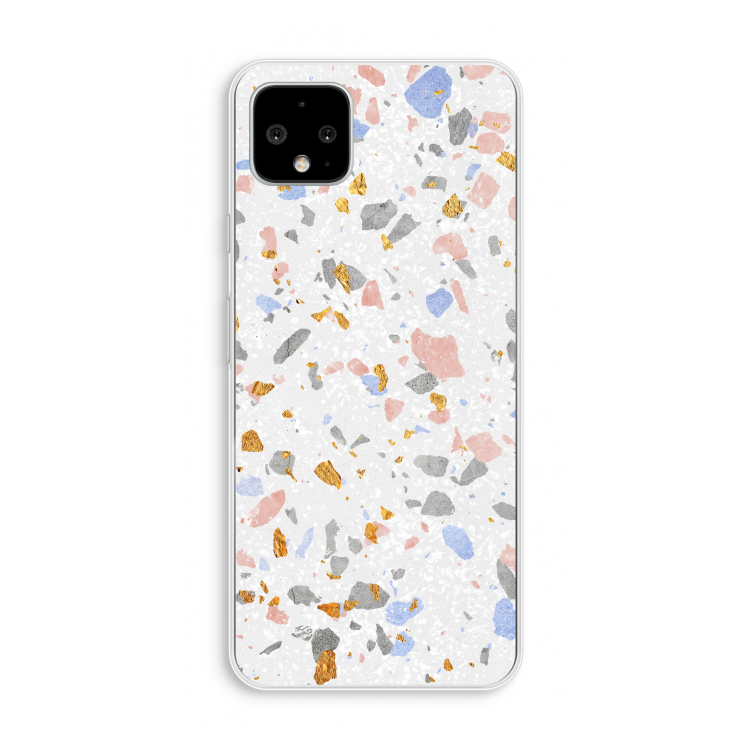 Terrazzo N°8: Pixel 4 XL Transparant Hoesje