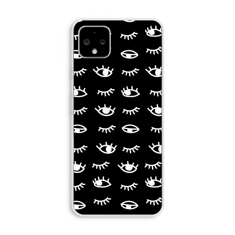 Eye pattern #3: Pixel 4 XL Transparant Hoesje