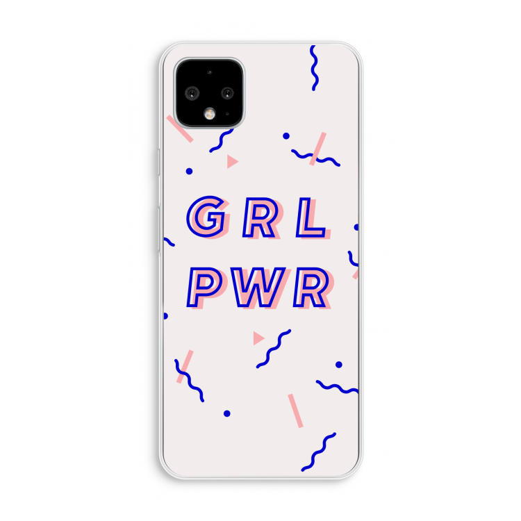 GRL PWR: Pixel 4 XL Transparant Hoesje