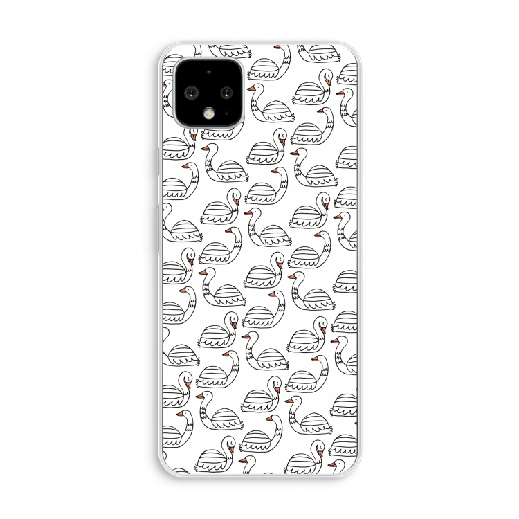 Zwanen: Pixel 4 XL Transparant Hoesje