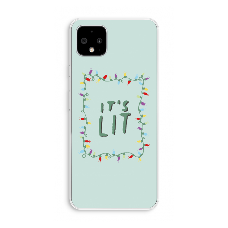 It's Lit: Pixel 4 XL Transparant Hoesje