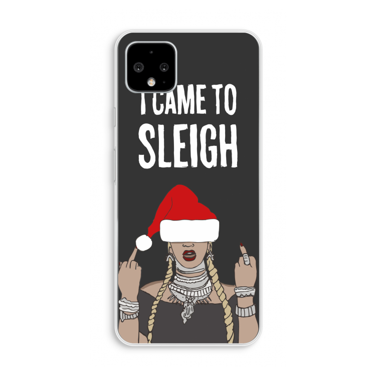 Came To Sleigh: Pixel 4 XL Transparant Hoesje