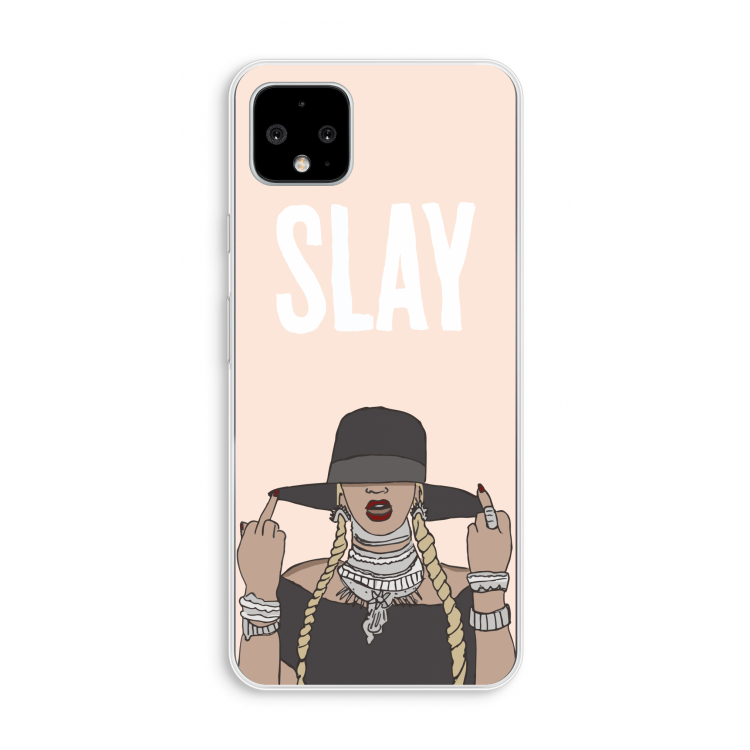 Slay All Day: Pixel 4 XL Transparant Hoesje