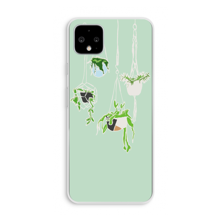 Hang In There: Pixel 4 XL Transparant Hoesje