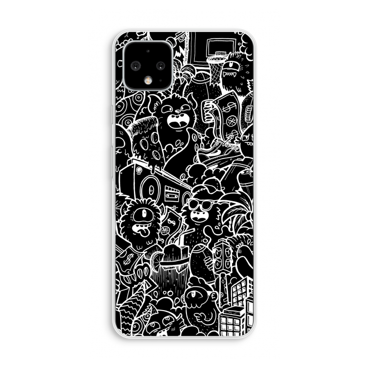 Vexx Black City : Pixel 4 XL Transparant Hoesje