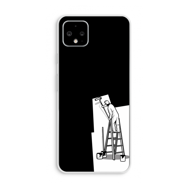 Musketon Painter: Pixel 4 XL Transparant Hoesje