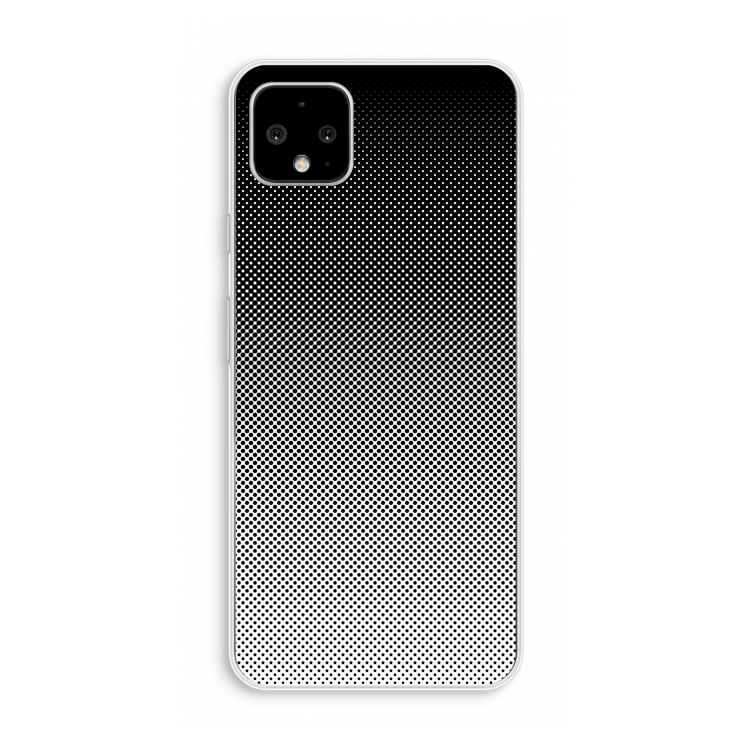 Musketon Halftone: Pixel 4 XL Transparant Hoesje
