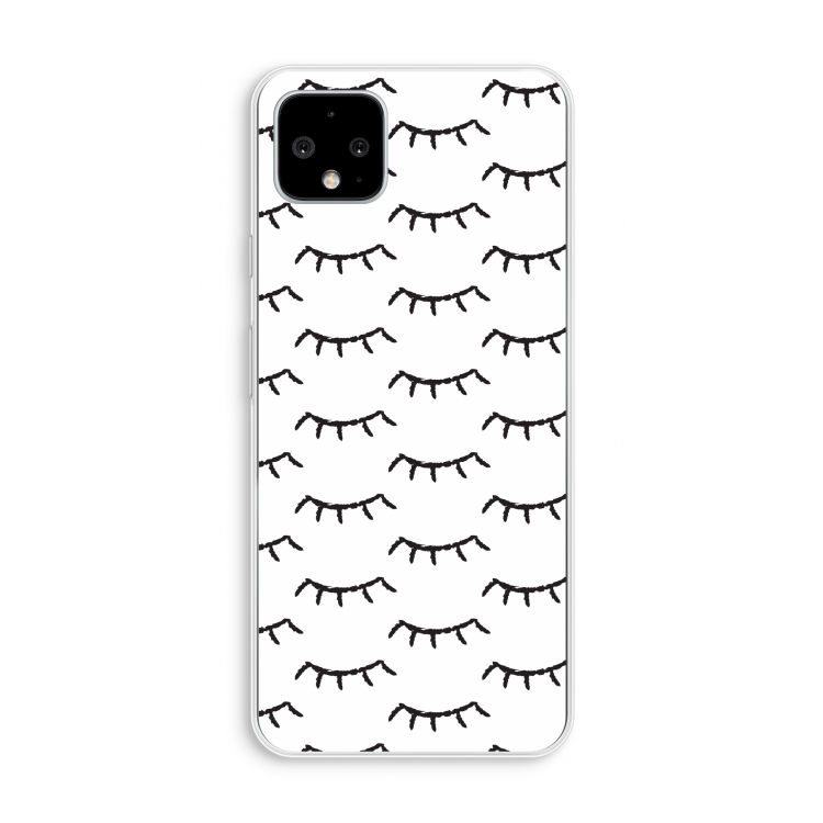 Wimpers: Pixel 4 XL Transparant Hoesje