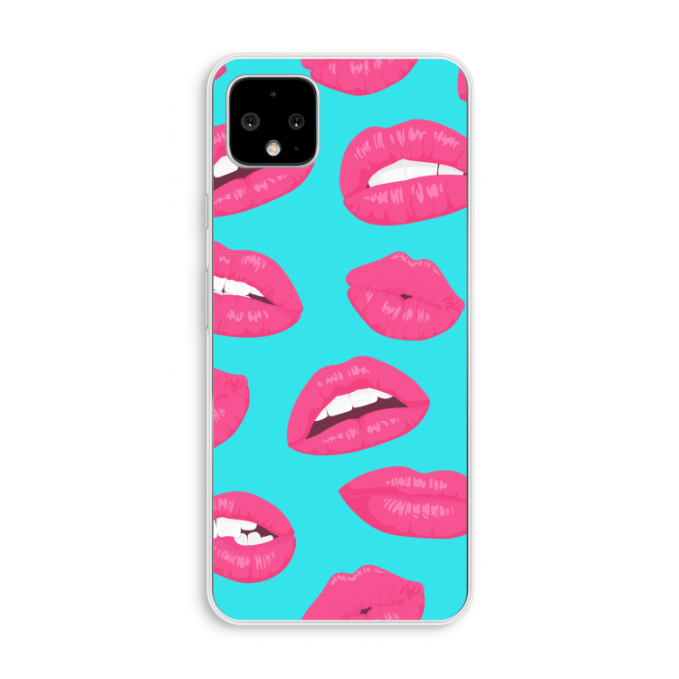Bite my lip: Pixel 4 XL Transparant Hoesje