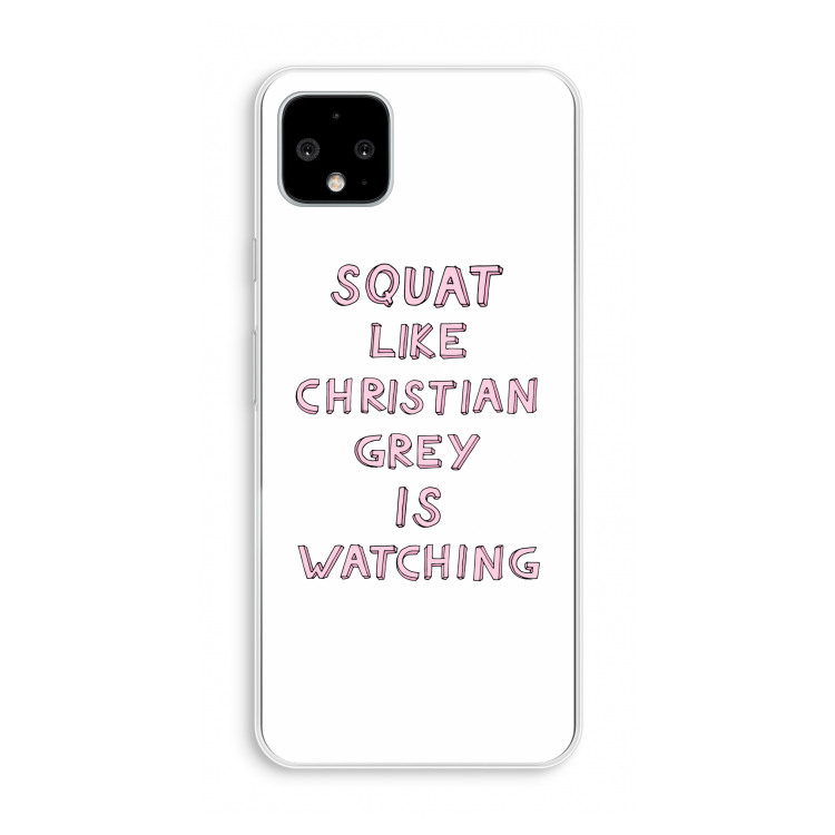 Christian Grey: Pixel 4 XL Transparant Hoesje