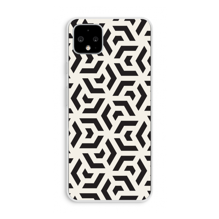 Crazy pattern: Pixel 4 XL Transparant Hoesje