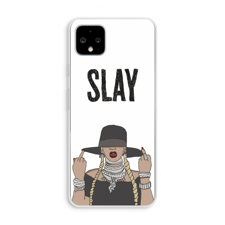 Slay All Day: Pixel 4 XL Transparant Hoesje