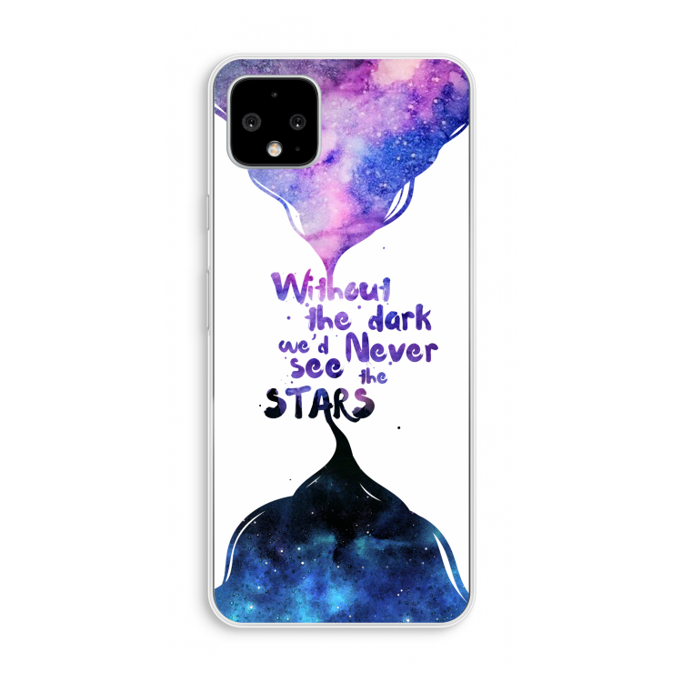 Stars quote: Pixel 4 XL Transparant Hoesje