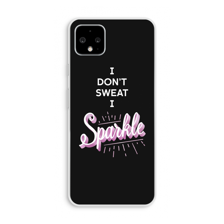 Sparkle quote: Pixel 4 XL Transparant Hoesje
