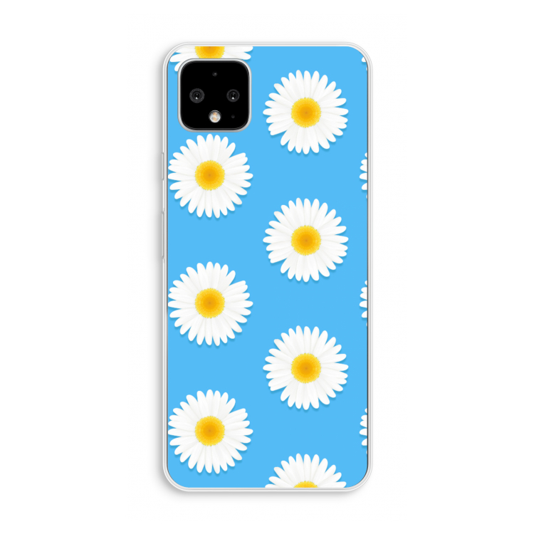 Margrietjes: Pixel 4 XL Transparant Hoesje