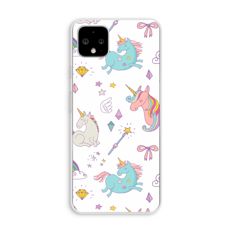 Fantasiewereld: Pixel 4 XL Transparant Hoesje