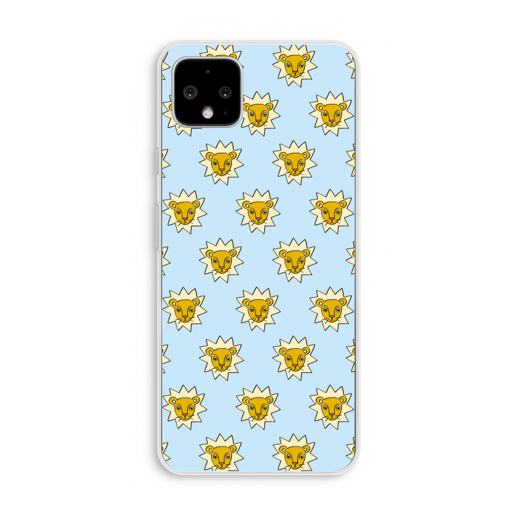 Leeuwenkoppen: Pixel 4 XL Transparant Hoesje