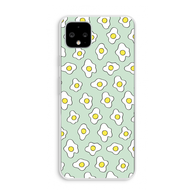 Spiegeleitjes: Pixel 4 XL Transparant Hoesje