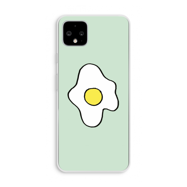Spiegelei: Pixel 4 XL Transparant Hoesje