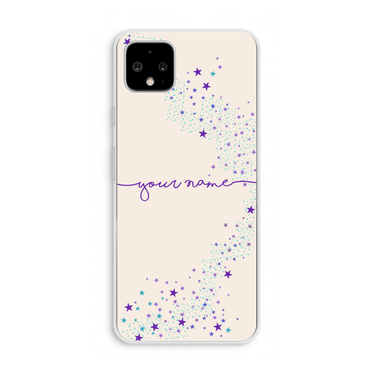 Sterren: Pixel 4 XL Transparant Hoesje