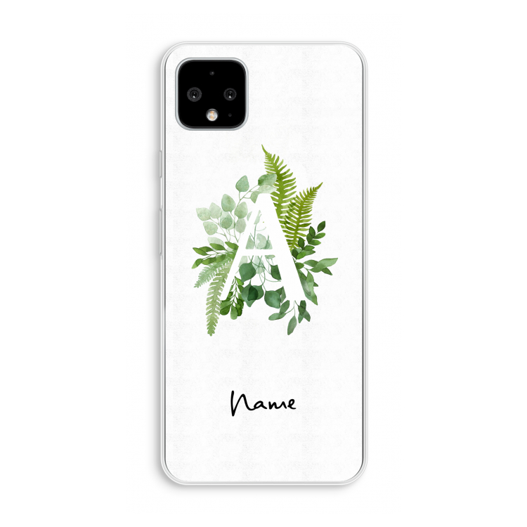 Green Brush: Pixel 4 XL Transparant Hoesje