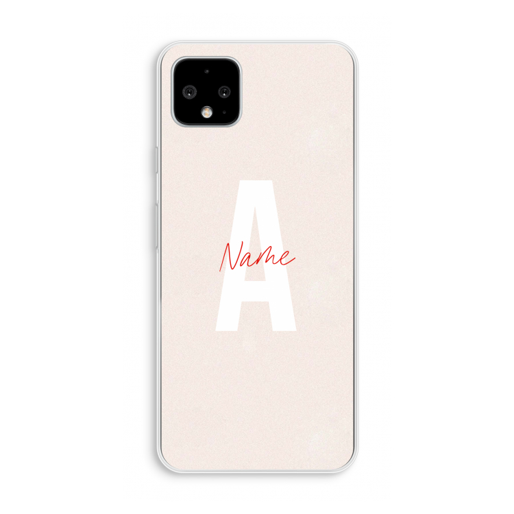 Strawberry Milkshake: Pixel 4 XL Transparant Hoesje