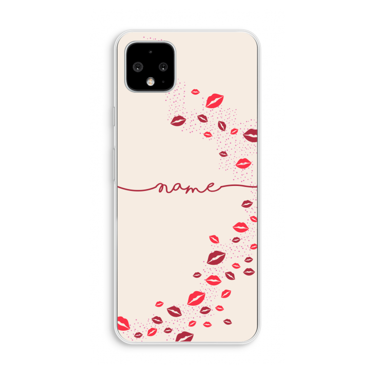 Kusjes: Pixel 4 XL Transparant Hoesje