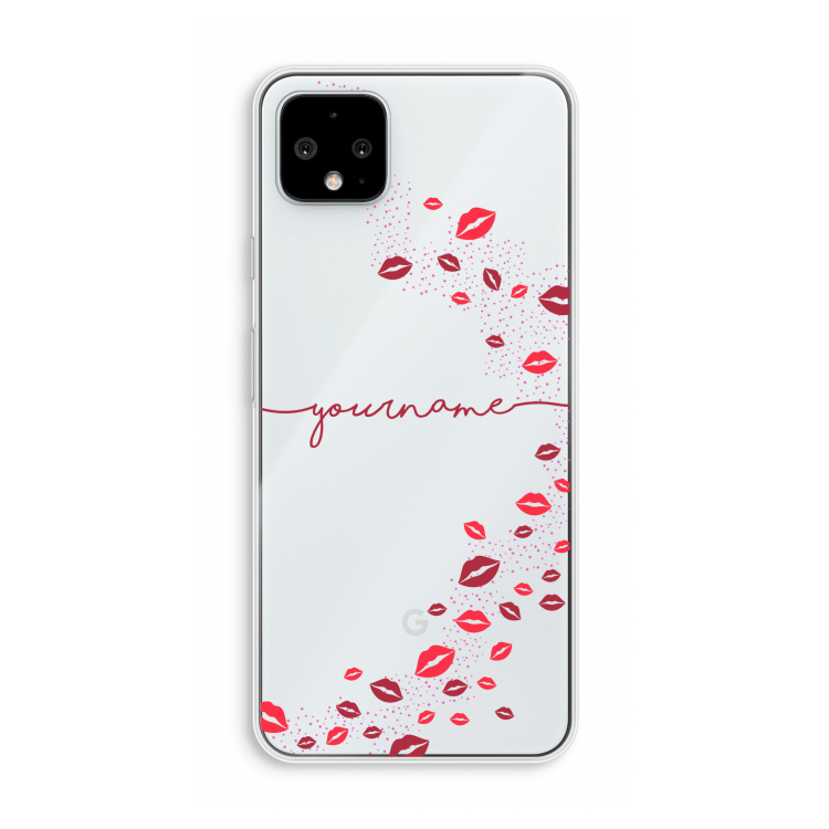 Kusjes: Pixel 4 XL Transparant Hoesje