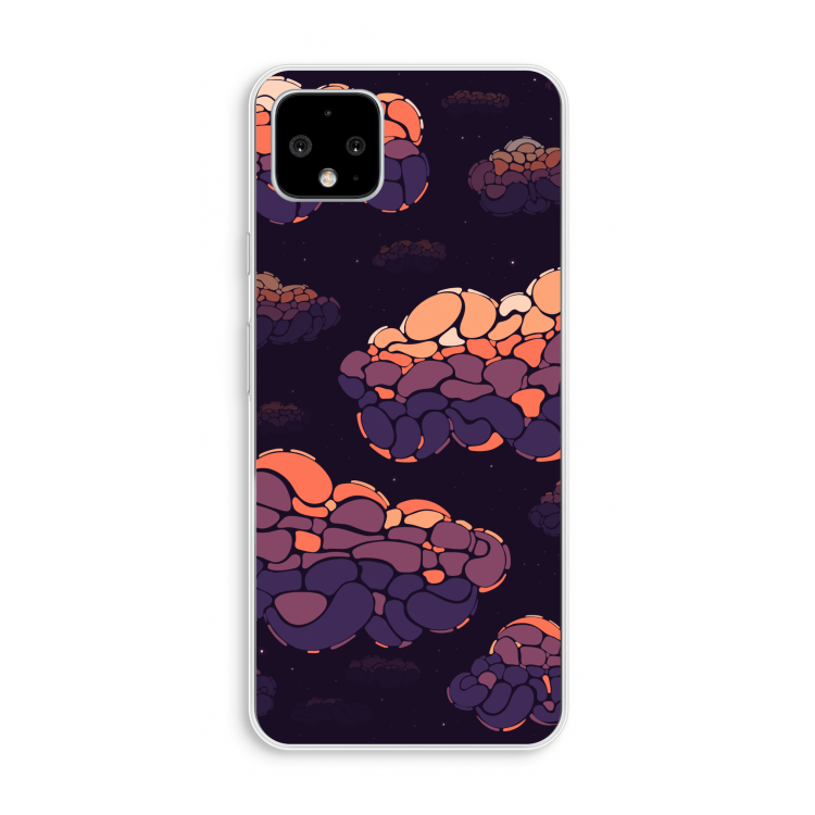 Patroon Wolken: Pixel 4 XL Transparant Hoesje