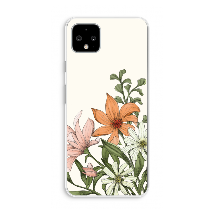 Floral bouquet: Pixel 4 XL Transparant Hoesje