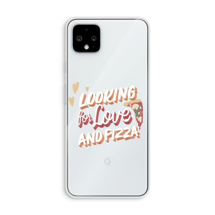 Pizza is the answer: Pixel 4 XL Transparant Hoesje