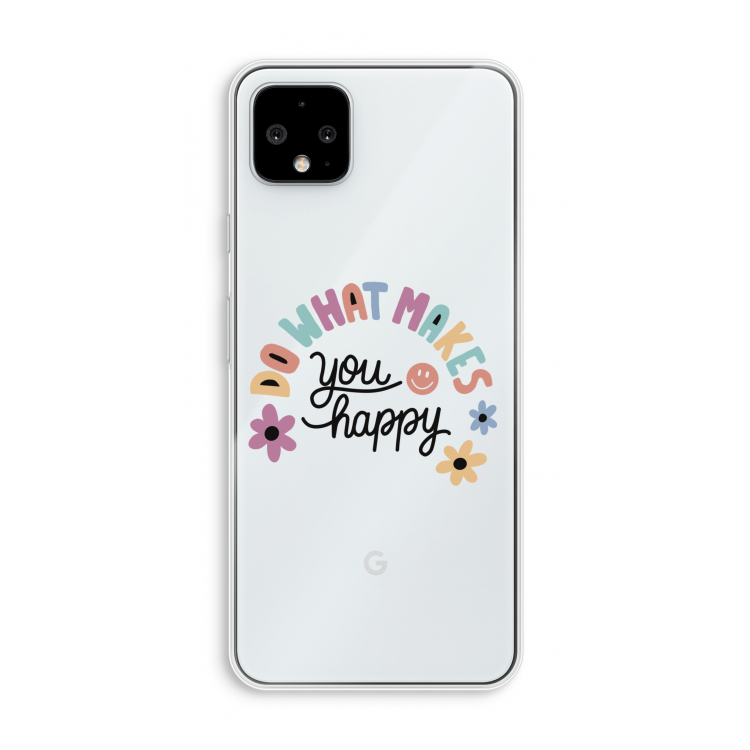 Happy days: Pixel 4 XL Transparant Hoesje