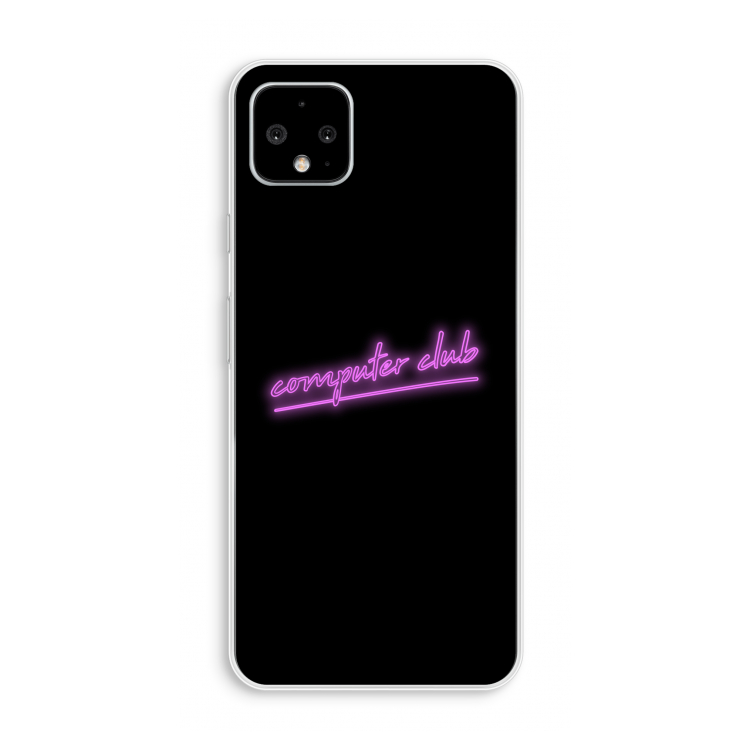 Vice Black: Pixel 4 XL Transparant Hoesje
